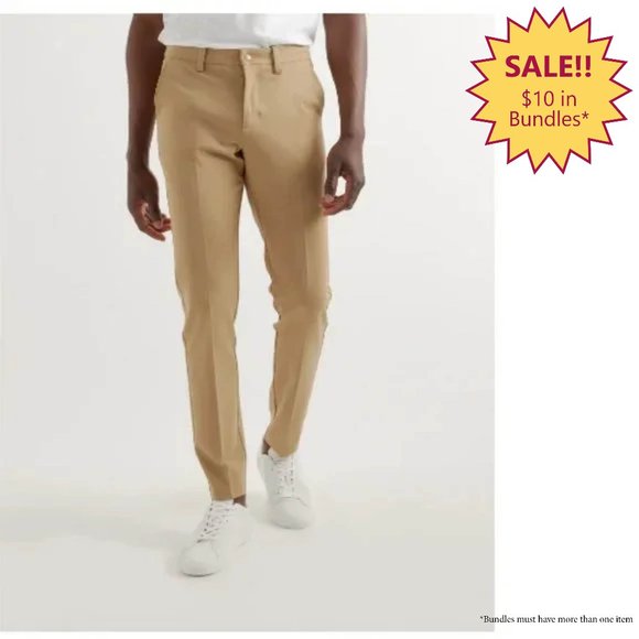 Quince Men’s Recycled Comfort Tech Chino (Slim Fit) NWT Light Khaki Various Size - Picture 1 of 4